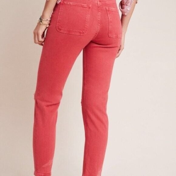 ANTHRO PILCRO & The Letterpress Jeans Ultra High-Rise Slim Straight 25 NEW NWT - Picture 12 of 12